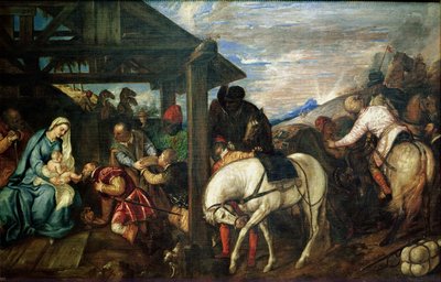 The Adoration of the Magi by Tiziano Vecelli